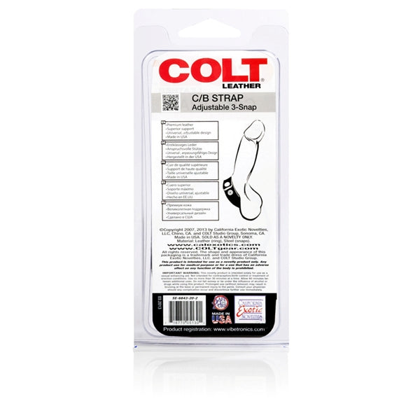 Colt Adjust 3 Snap Leather Default Title