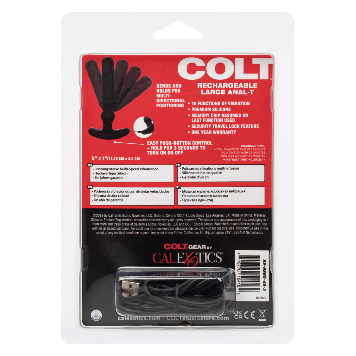 Colt Rechargeable Large Anal-t