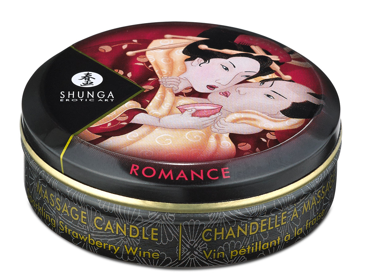 Massage Candle Sparkling Strawberry Wine