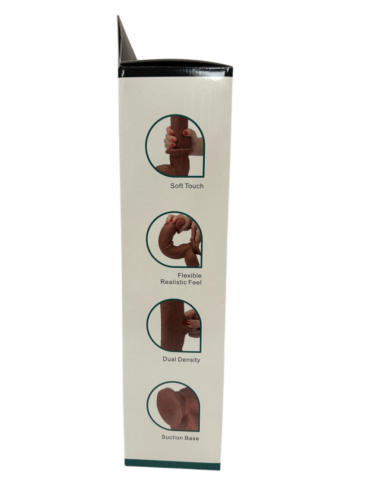 Shibari Get Lucky 12 Dual Layer Dong Light Brown "