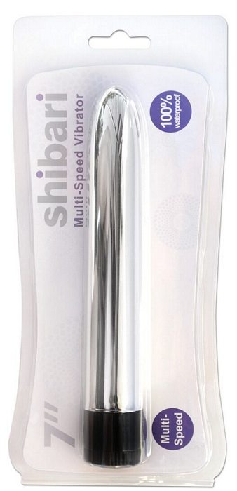 Shibari 7 Multi Speed Vibrator " Silver