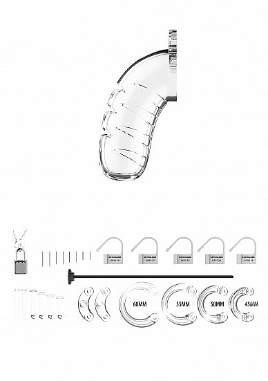 Mancage Model 16 Chastity 4.5 In Cage W/ Plug