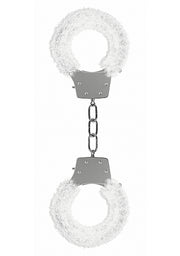 Pleasure Handcuffs Furry White