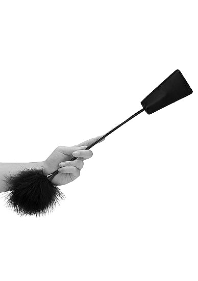 B&w Crop With Feather Tickler