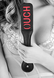 B&w Bonded Leather Paddle Ouch" " Default Title