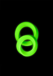 Glow 2pcs Cock Ring Set Glow In The Dark Default Title