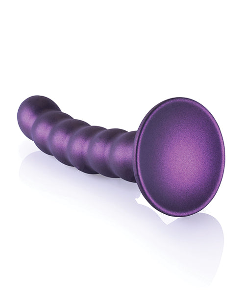 Ouch! Beaded Silicone G-spot Dildo 5 In Metallic