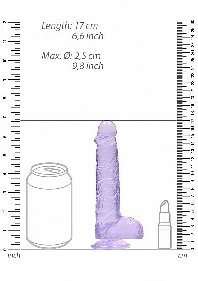 Real Cock 6in Realistic Dildo W/ Balls