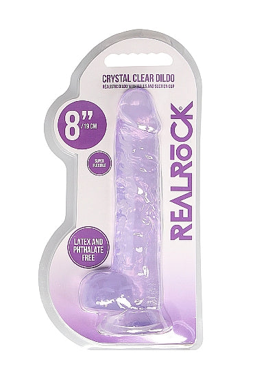 Real Cock 8in Realistic Dildo W/ Balls