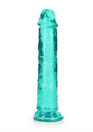 Realrock Straight Realistic Dildo Turquoise 7 In