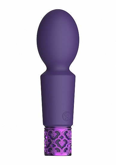 Royal Gems Brilliant Rechargeable Silicone Bullet Purple