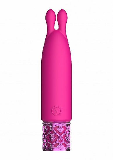 Royal Gems Twinkle Silicone Bullet Rechargeable Pink