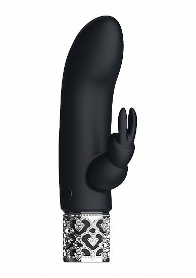 Royal Gems Dazzling Rechargeable Silicone Bullet Black