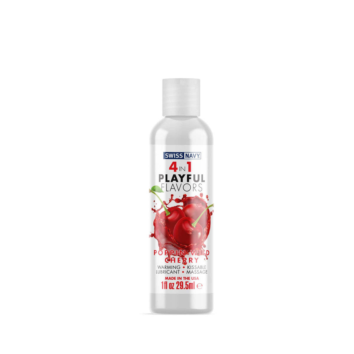 Swiss Navy 4 In 1 Playful Flavors Poppin Wild Cherry 1oz Default Title