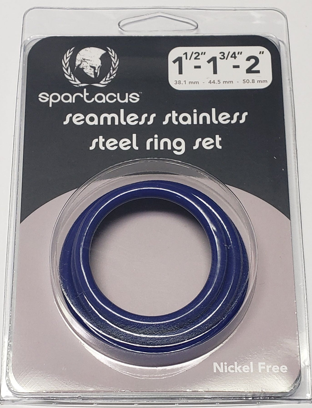 Blue Stainless Steel C-ring Set - 1.5 1.75" 2" " Default Title