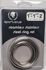 Seamless Stainless Steel C Ring Set - 1.5 1.75" 2" " Default Title