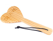 Wood Paddle Heart Shape- Slave" " Default Title