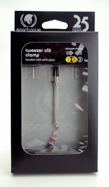 Tweezer Clit Clamp W/beads Pink