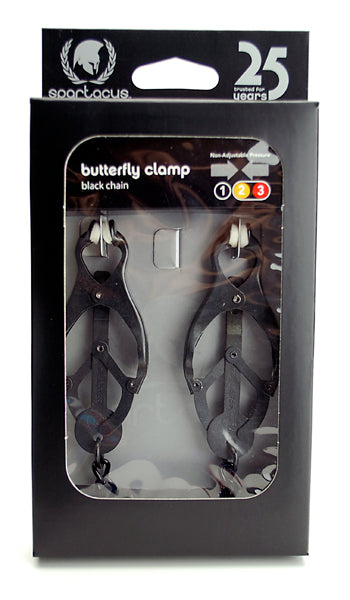 Black Butterfly Clamp W/link Chain Default Title