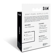 S&m Brat Pearl Nipple Clips Default Title