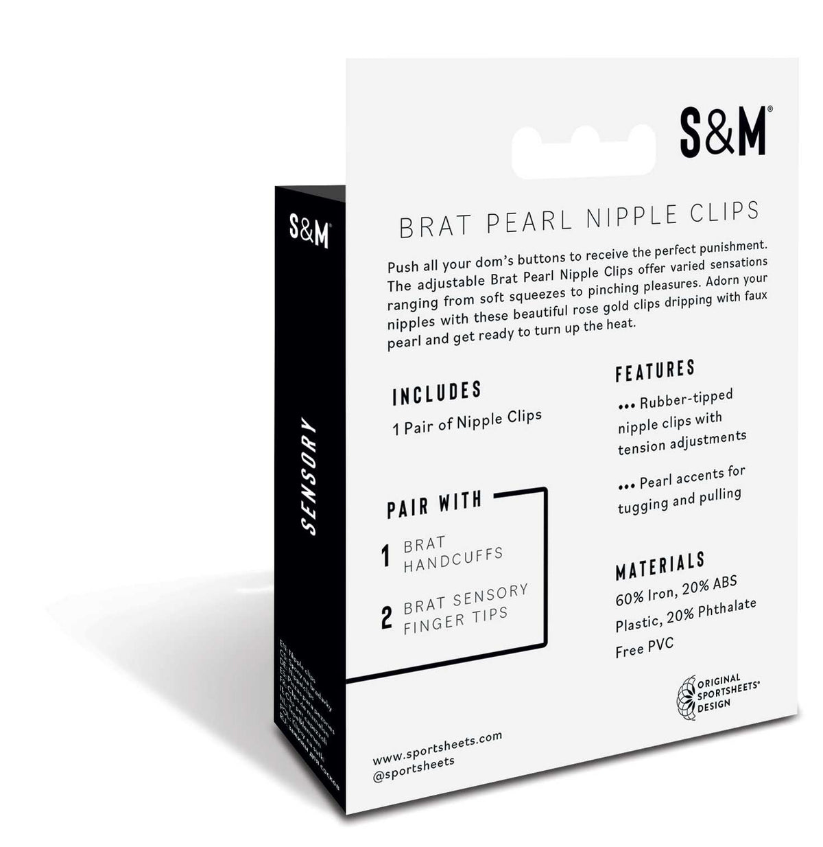 S&m Brat Pearl Nipple Clips Default Title