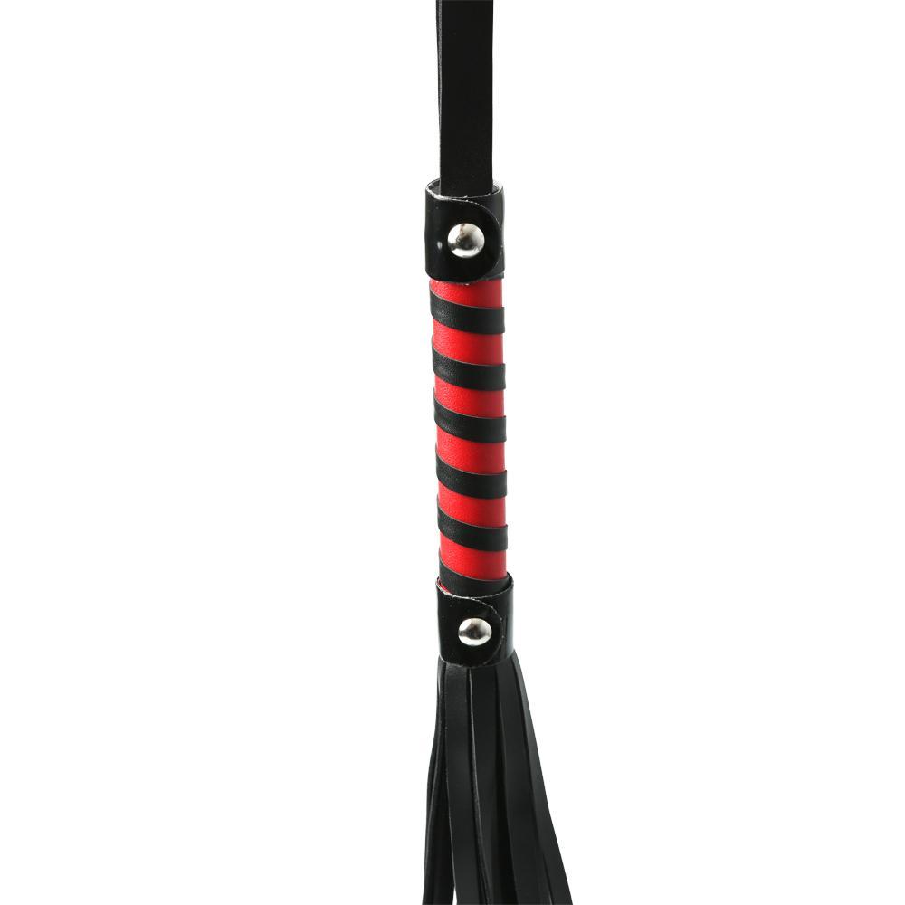 Sex & Mischief Red & Black Stripe Flogger Default Title