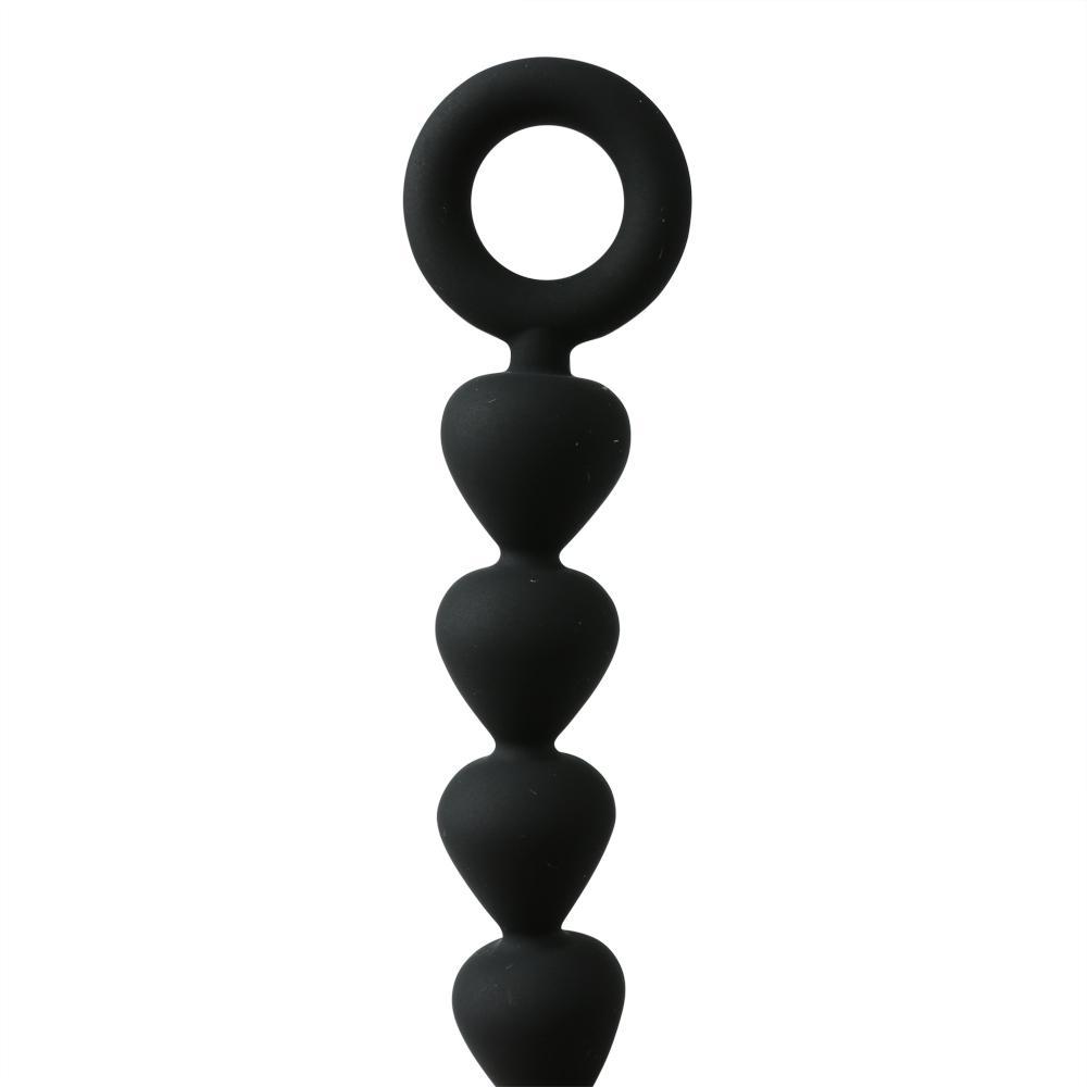 Sex & Mischief Black Silicone Anal Beads Default Title