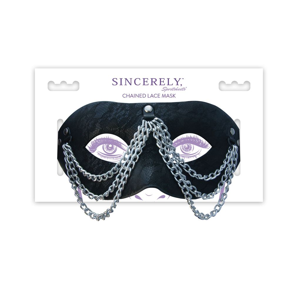 Sincerely Chained Lace Mask Default Title