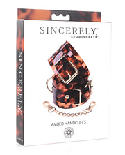 Sincerely Amber Hand Cuffs Default Title