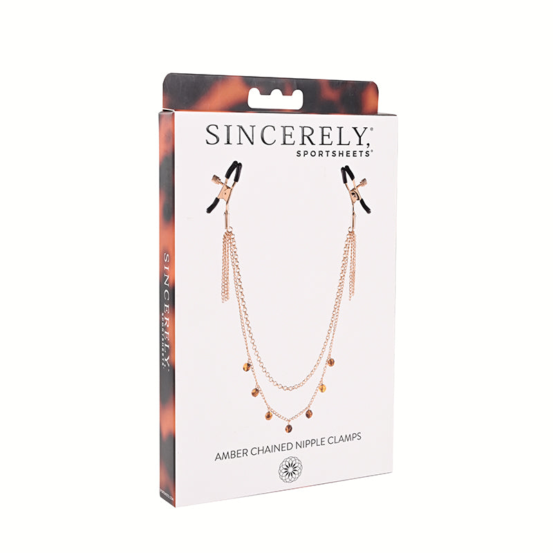 Sincerely Amber Chain Nipple Jewelry Default Title