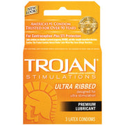 Trojan Ultra Ribbed 3pk Default Title