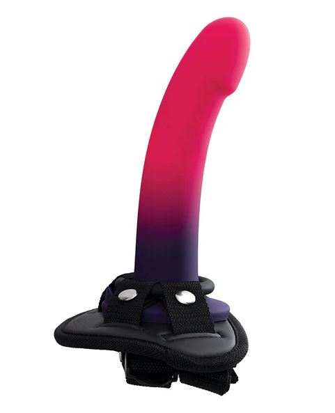 Duo Silicone Dildo (non Vibrating) With Harness