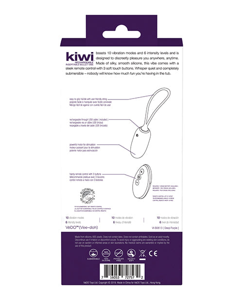Vedo Kiwi Rechargeable Bullet Insertable