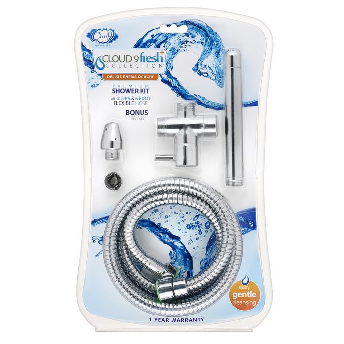 Cloud 9 Fresh + Premium Shower Enema Kit W/ Diverter & Tips Default Title