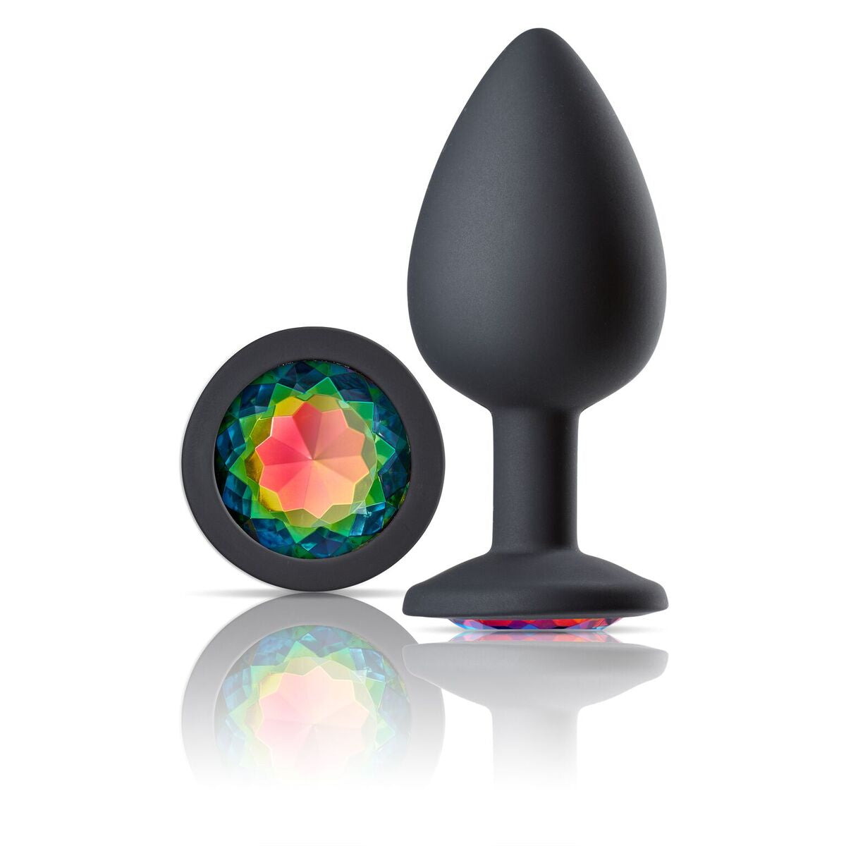 Cloud 9 Gems Anal Plug Large Black Silicone