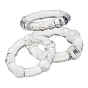 Cloud 9 Cockring Combo Beaded Clear Default Title