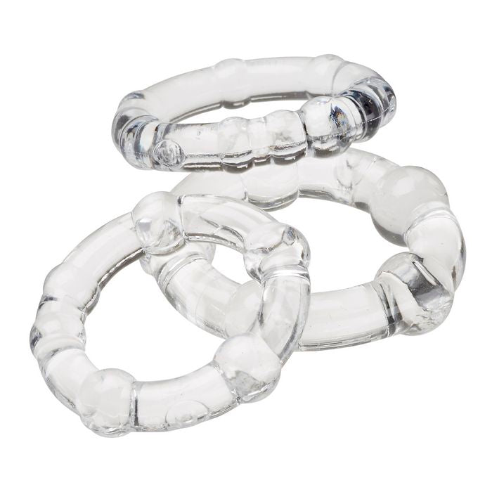 Cloud 9 Cockring Combo Beaded Clear Default Title
