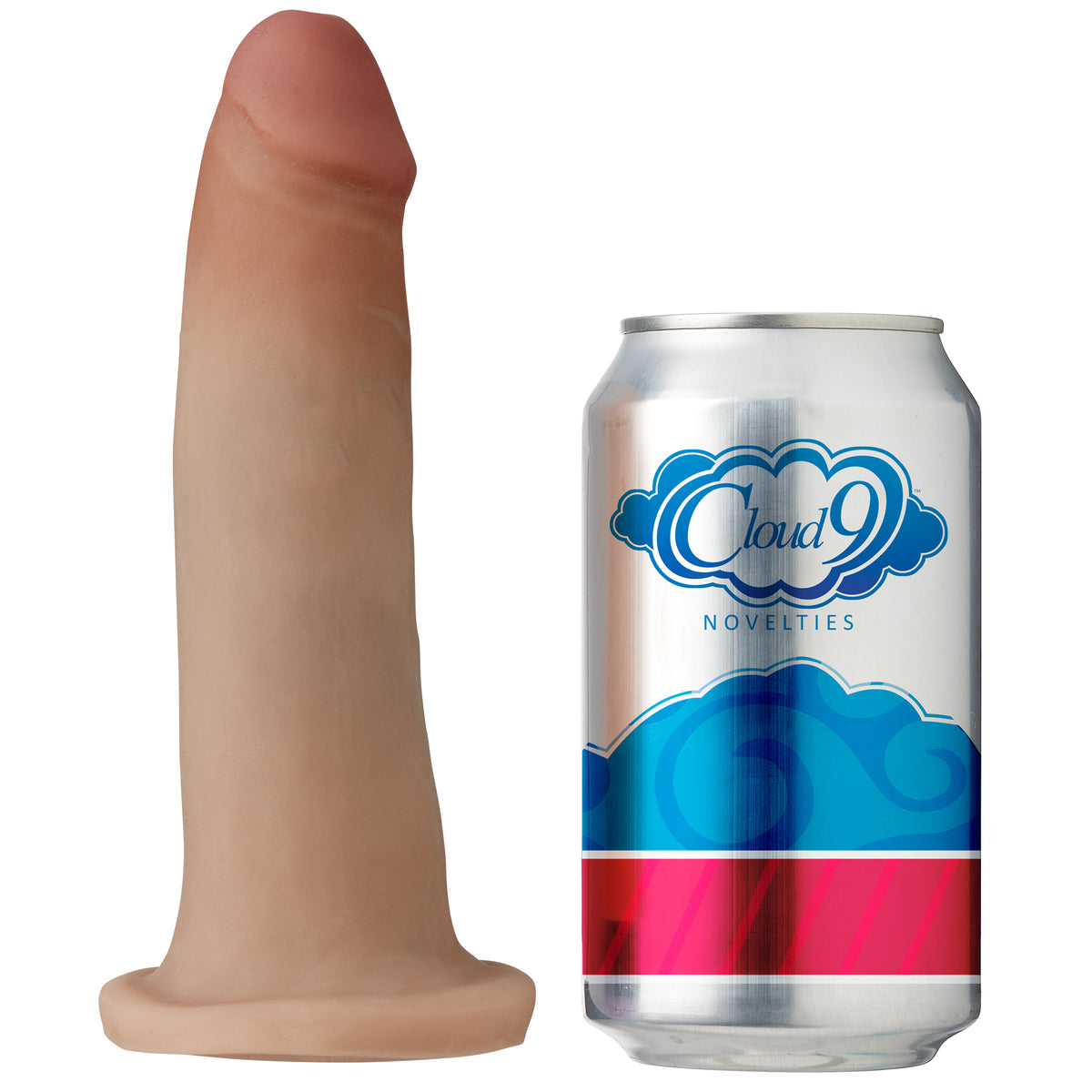Cloud 9 Dual Density Dildo Touch 7in W/ No Balls Tan Mocha