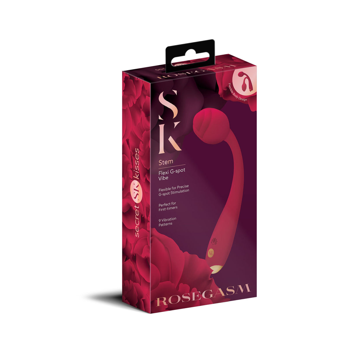 Rosegasm Long Stem Flexi Gspot Vibe Rose Default Title