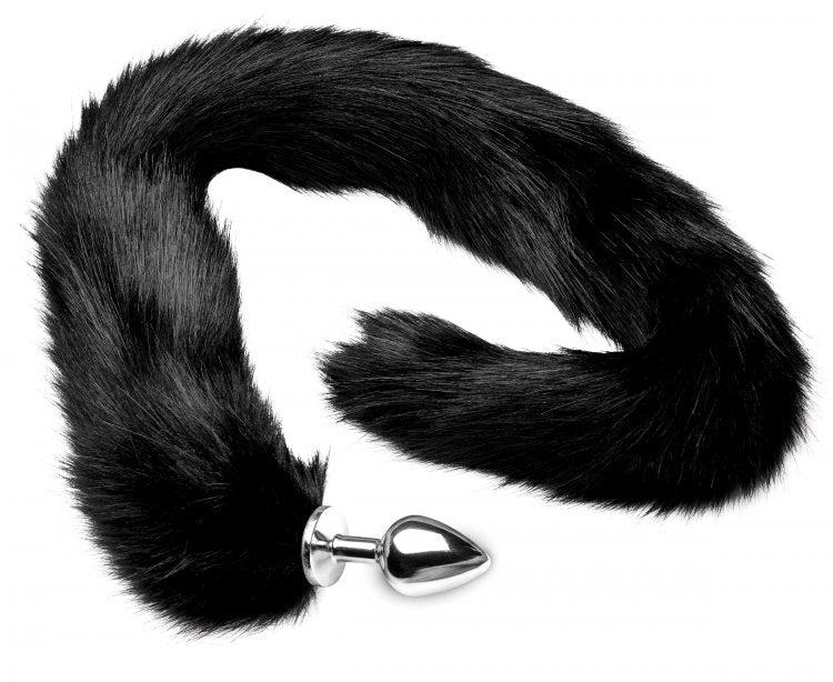 Tailz Extra Long Mink Tail Metal Anal Plug