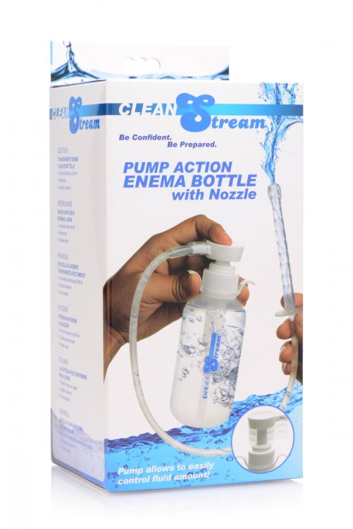 Cleanstream Pump Action Enema Bottle W/ Nozzle 300ml Default Title