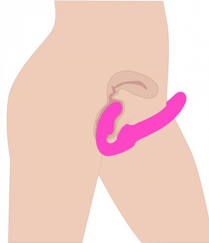 Strap U Evoke Super Charged Vibrating Strapless Silicone Dildo Pink