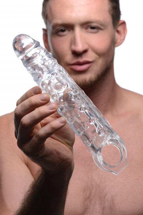 Size Matters 3in Clear Penis Extender Sleeve Default Title