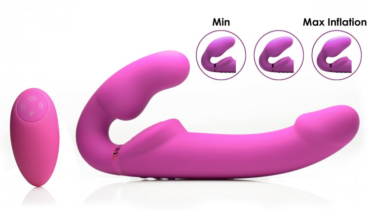 Strap U 10x Evoke Ergo-fit Inflatable & Vibrating Strapless Strap-on Default Title