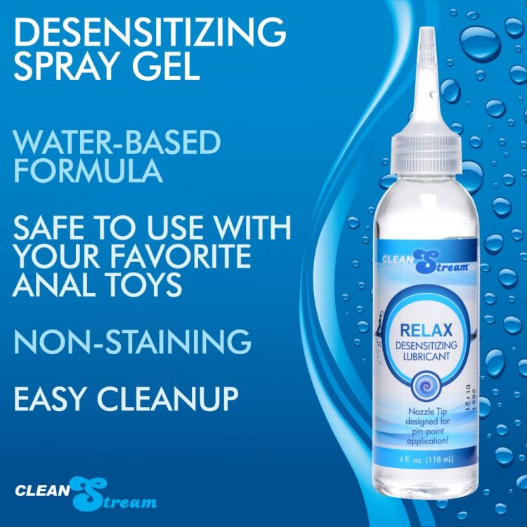 Cleanstream Relax Anal Lube Desensitizing W/ Tip