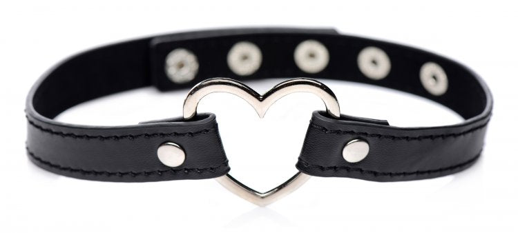 Master Series Dark Heart Chrome Heart Choker Black
