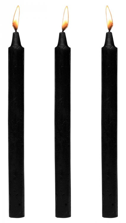 Master Series Dark Drippers Fetish Drip Candle Set Of 3 Black Default Title