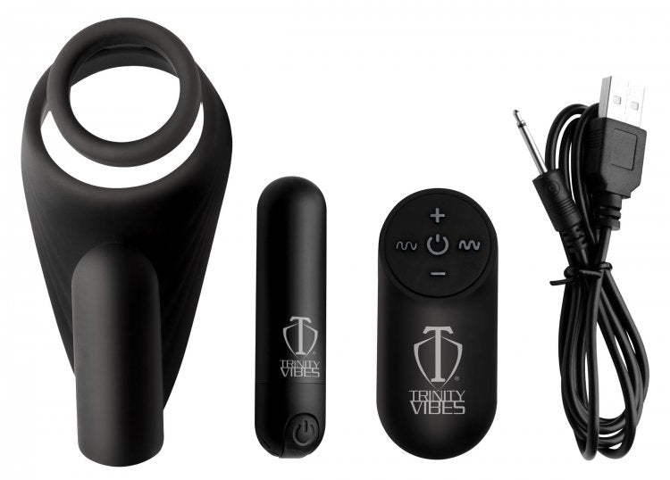 Trinity 4 Men 7x Silicone C- Ring W/ Taint Stimulator Default Title