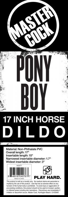Master Cock Pony Boy 17in Horse Dildo Default Title