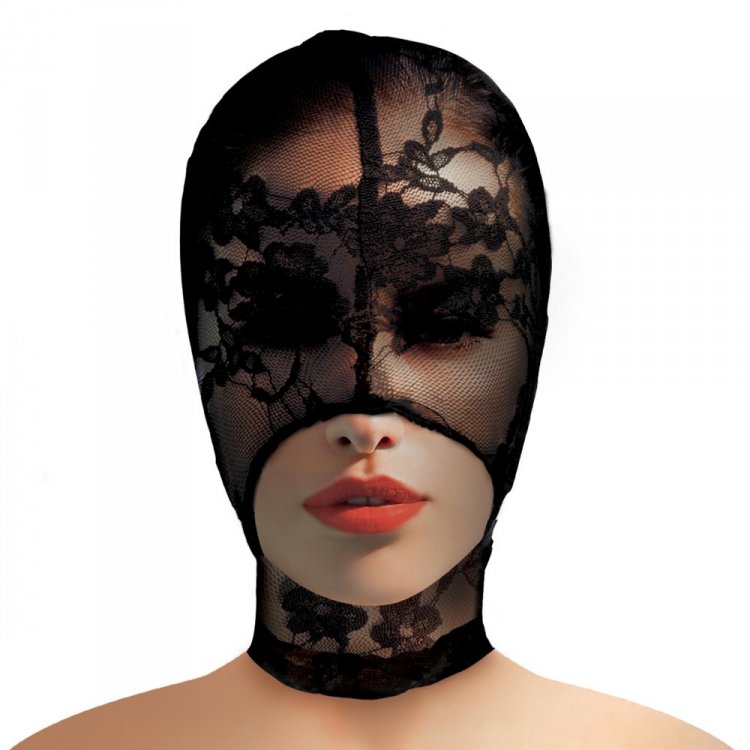 Master Series Lace Seduction Bondage Hood Default Title